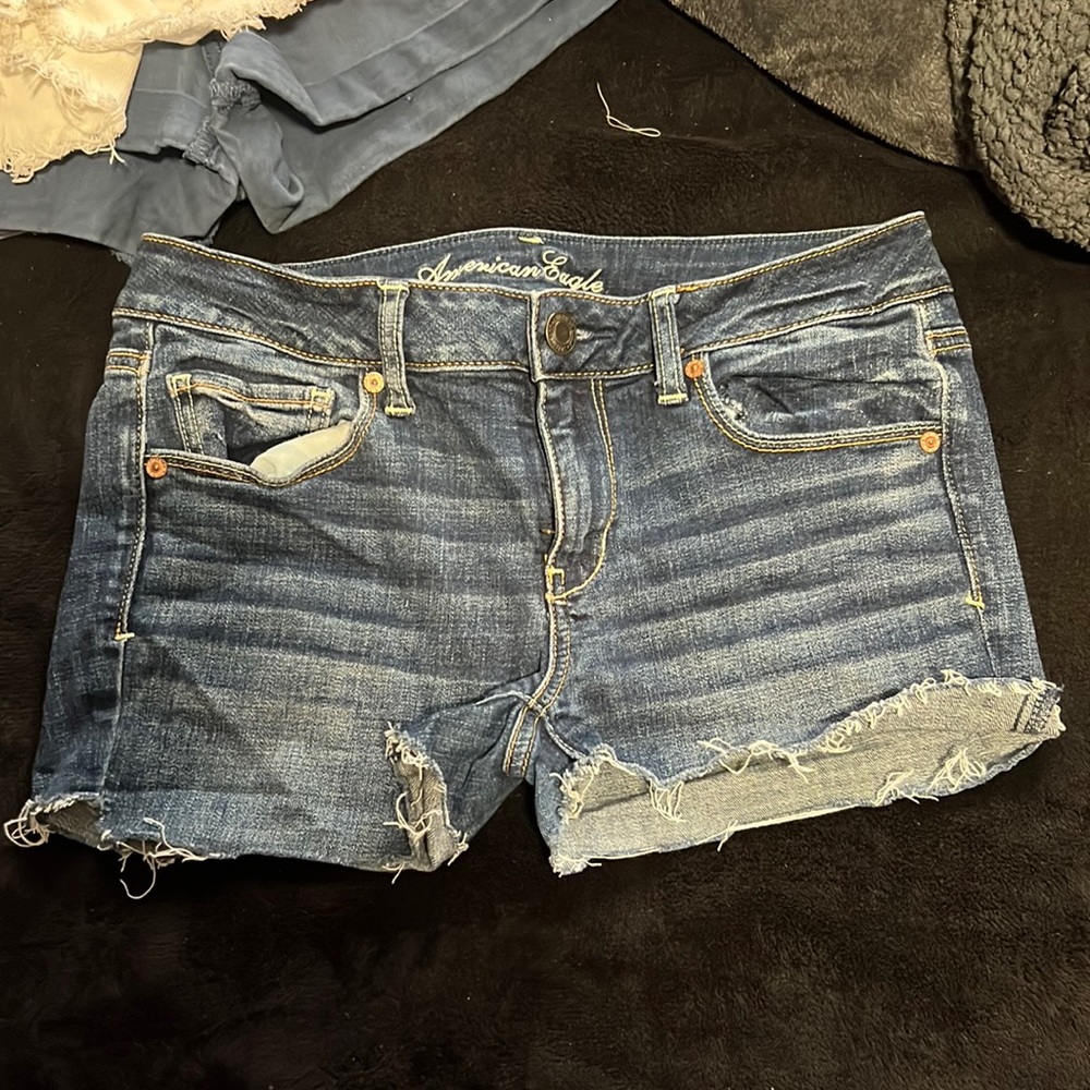 American eagle blue shorts size 8